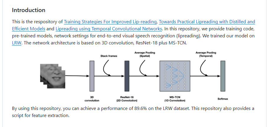 Lipreading using Temporal Convolutional Networks 项目复现